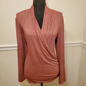 Christian Siriano Pink Long Sleeve Shirt